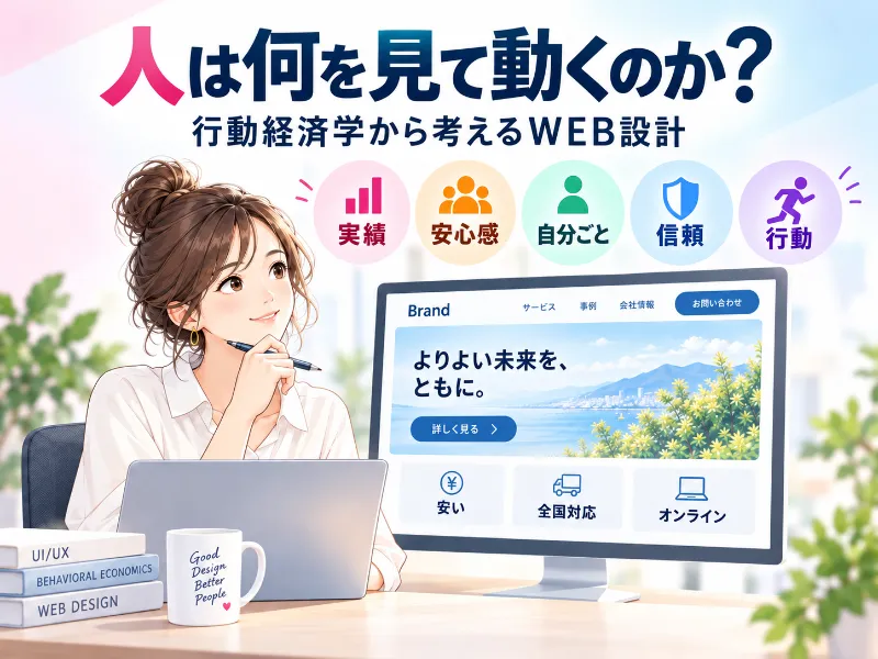 ホームページの問い合わせが増えないのはなぜ?|行動経済学から考える「人が動くWEB」